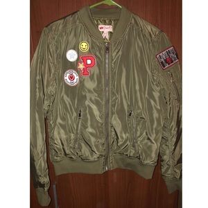 Green bomber jacket
